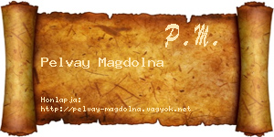 Pelvay Magdolna névjegykártya